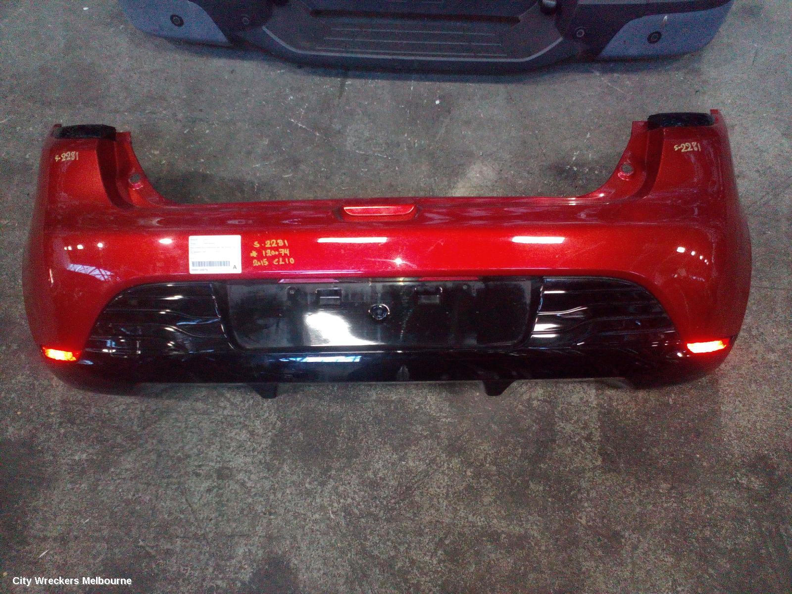 RENAULT CLIO REAR BUMPER, X98, AUTHENTIQUE/EXPRESSION, NON PARK SENSOR TYPE, 09/2013 - 07/2016 - Image 2