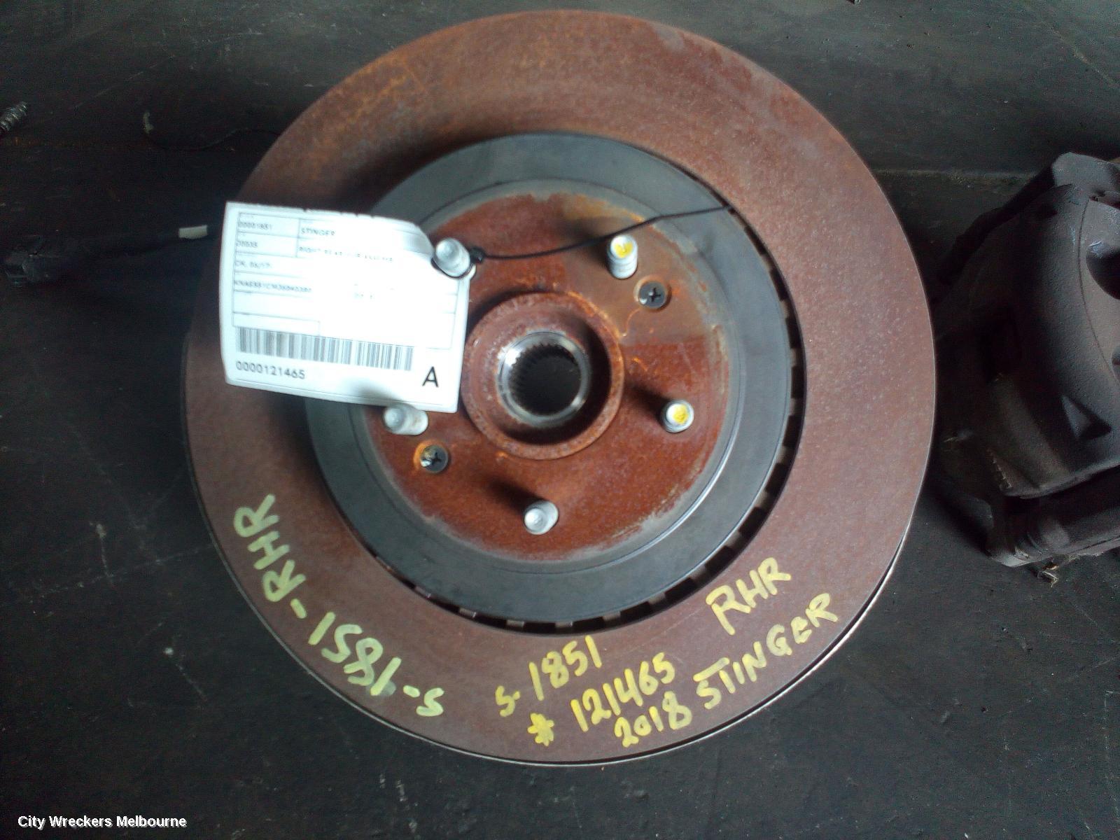 KIA STINGER RIGHT REAR HUB ASSEMBLY, CK, 06/2017 ONWARDS - Image 1