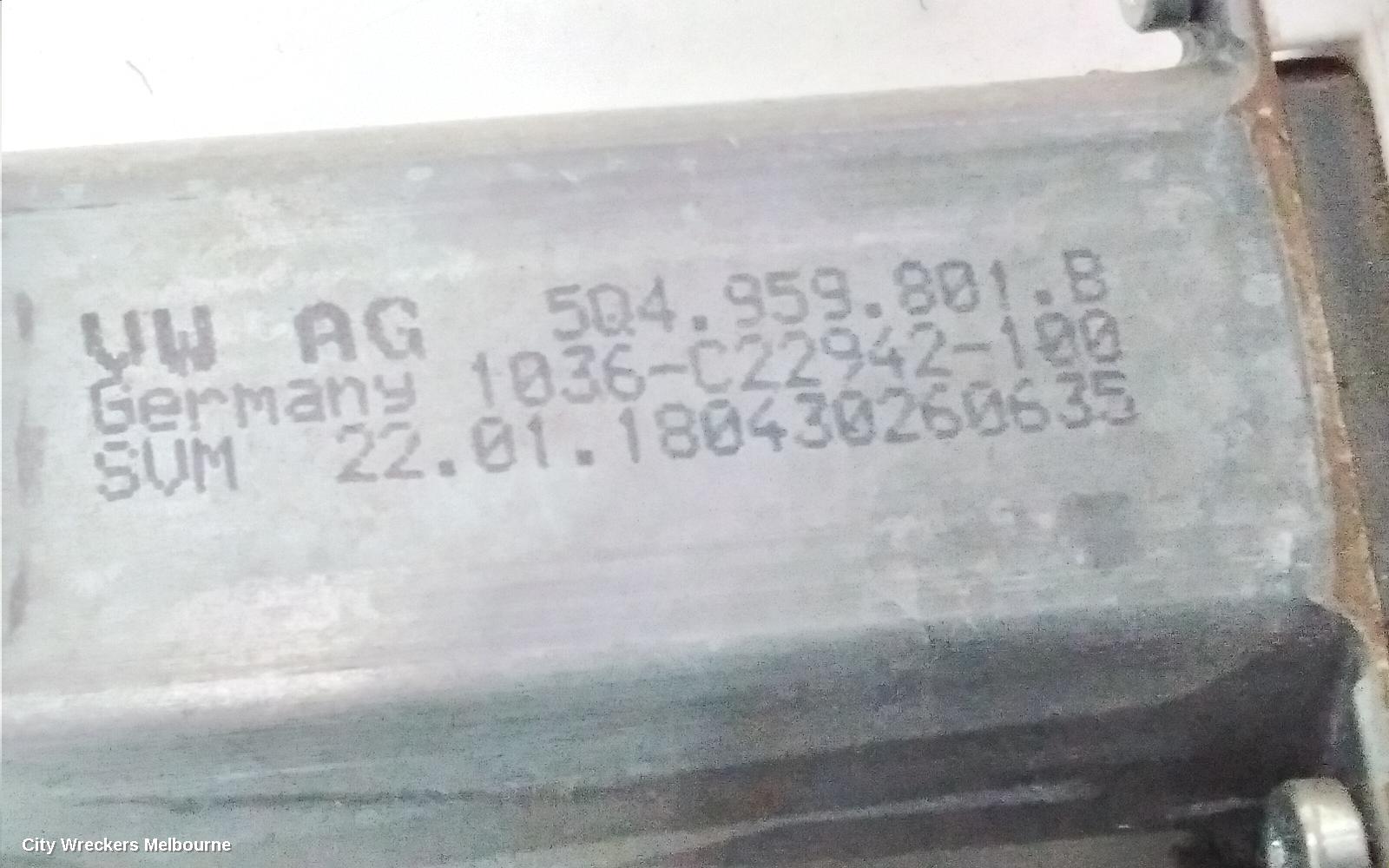 VOLKSWAGEN PASSAT LEFT FRONT WINDOW REG/MOTOR, DOOR REG ASSY (REG AND MOTOR), B8/MK7, 06/2015 ONWARDS - Image 3