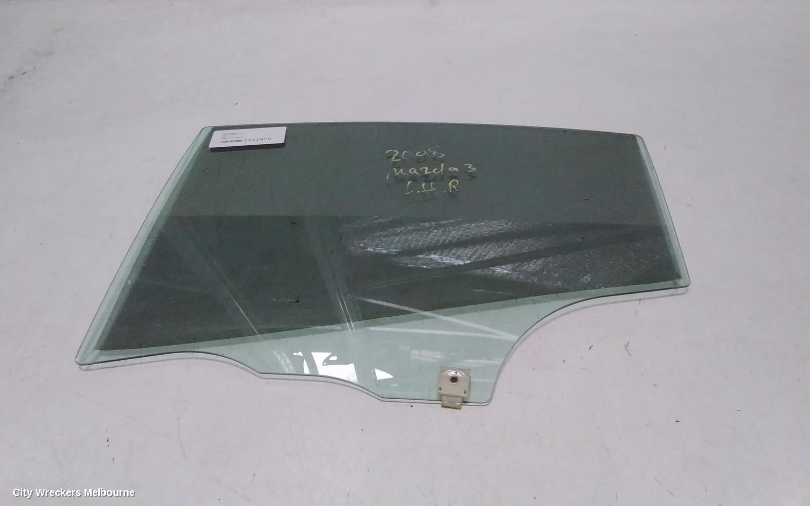 MAZDA 3 LEFT REAR DOOR WINDOW, BK, STANDARD TINT TYPE, SEDAN, 10/2003 - 04/2009 - Image 2