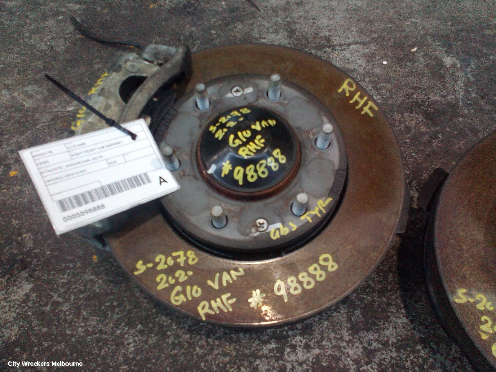 LDV G10 RIGHT FRONT HUB ASSEMBLY, SV7A/SV7C, WAGON/VAN, 04/2015 ONWARDS - Image 1