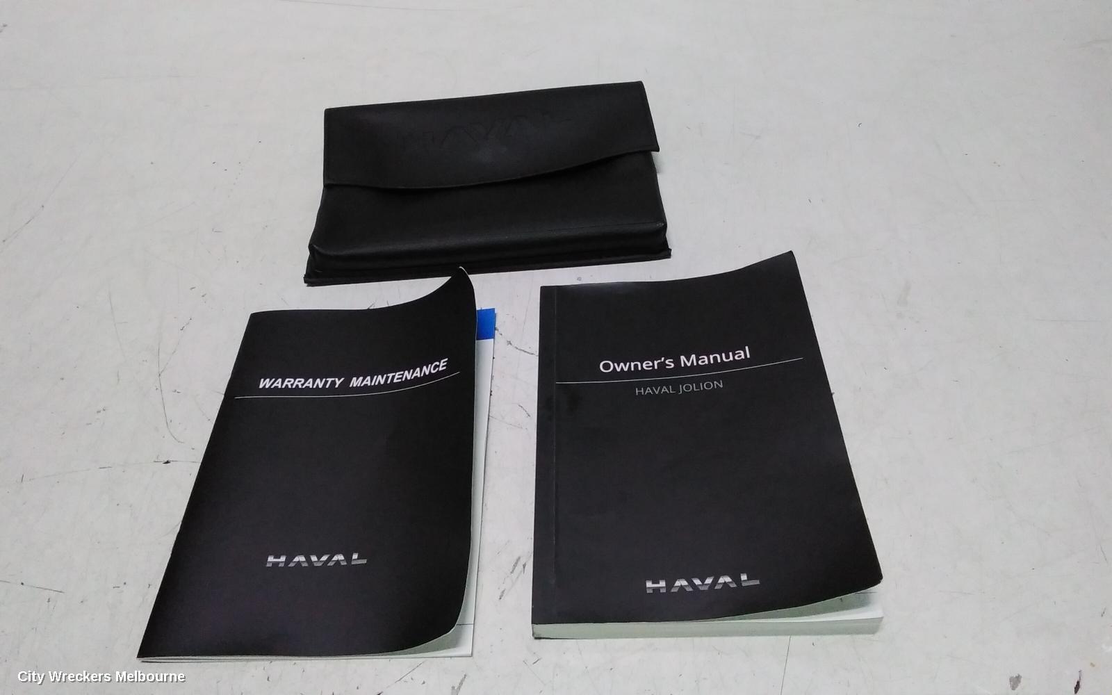 HAVAL JOLION OWNERS HANDBOOK, A02, 04/2024 ONWARDS - Image 1