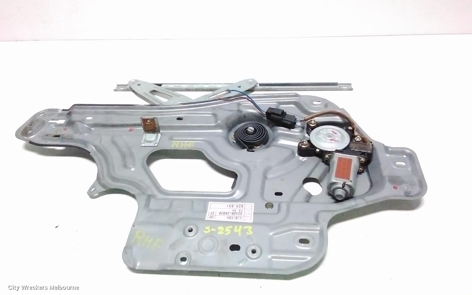 HYUNDAI SANTA FE RIGHT FRONT WINDOW REG/MOTOR, SM, POWER, 11/2000 - 11/2005 - Image 2