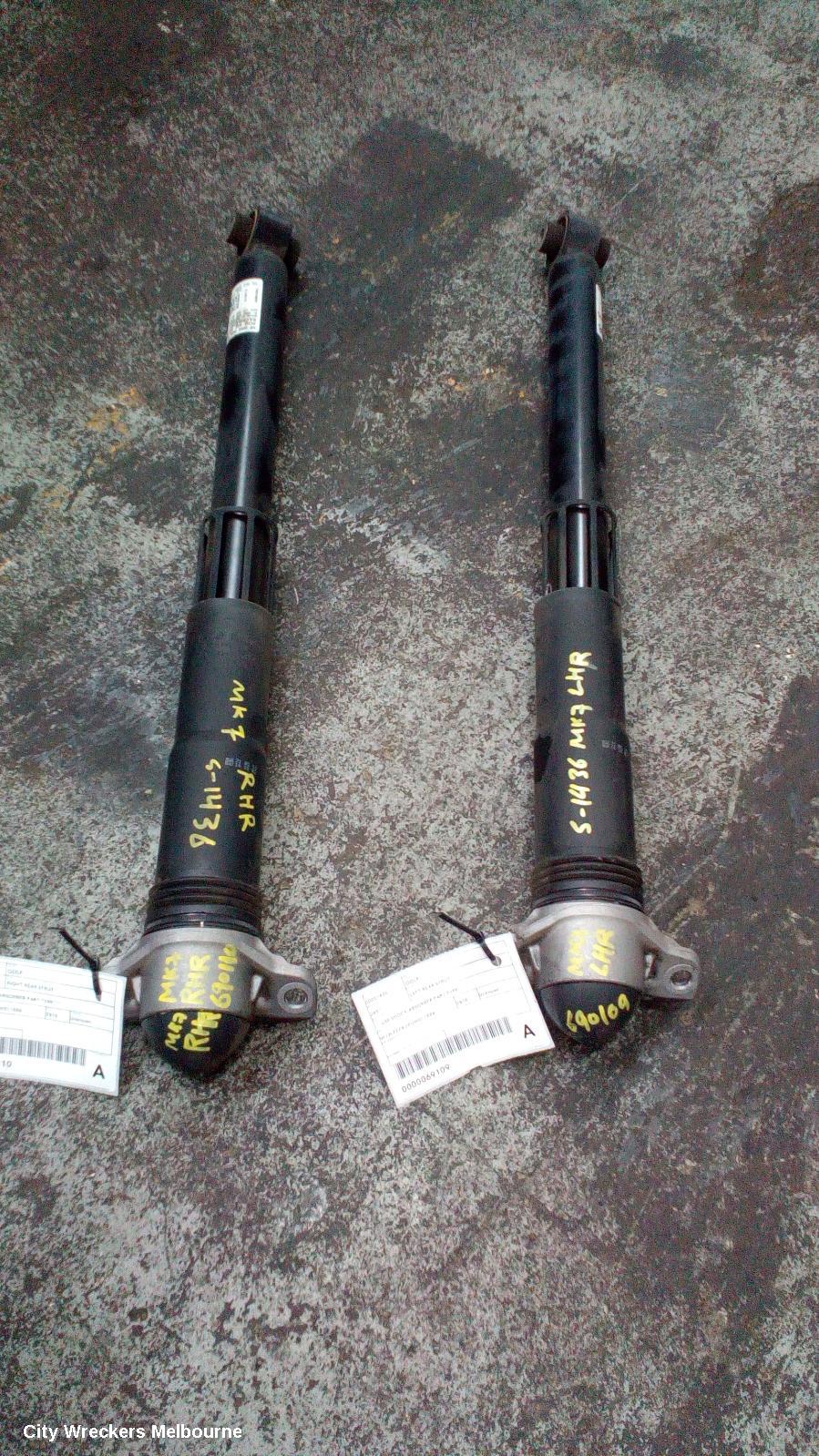 VOLKSWAGEN GOLF RIGHT REAR STRUT, ***USE SHOCK ABSORBER PART TYPE*** - Image 3