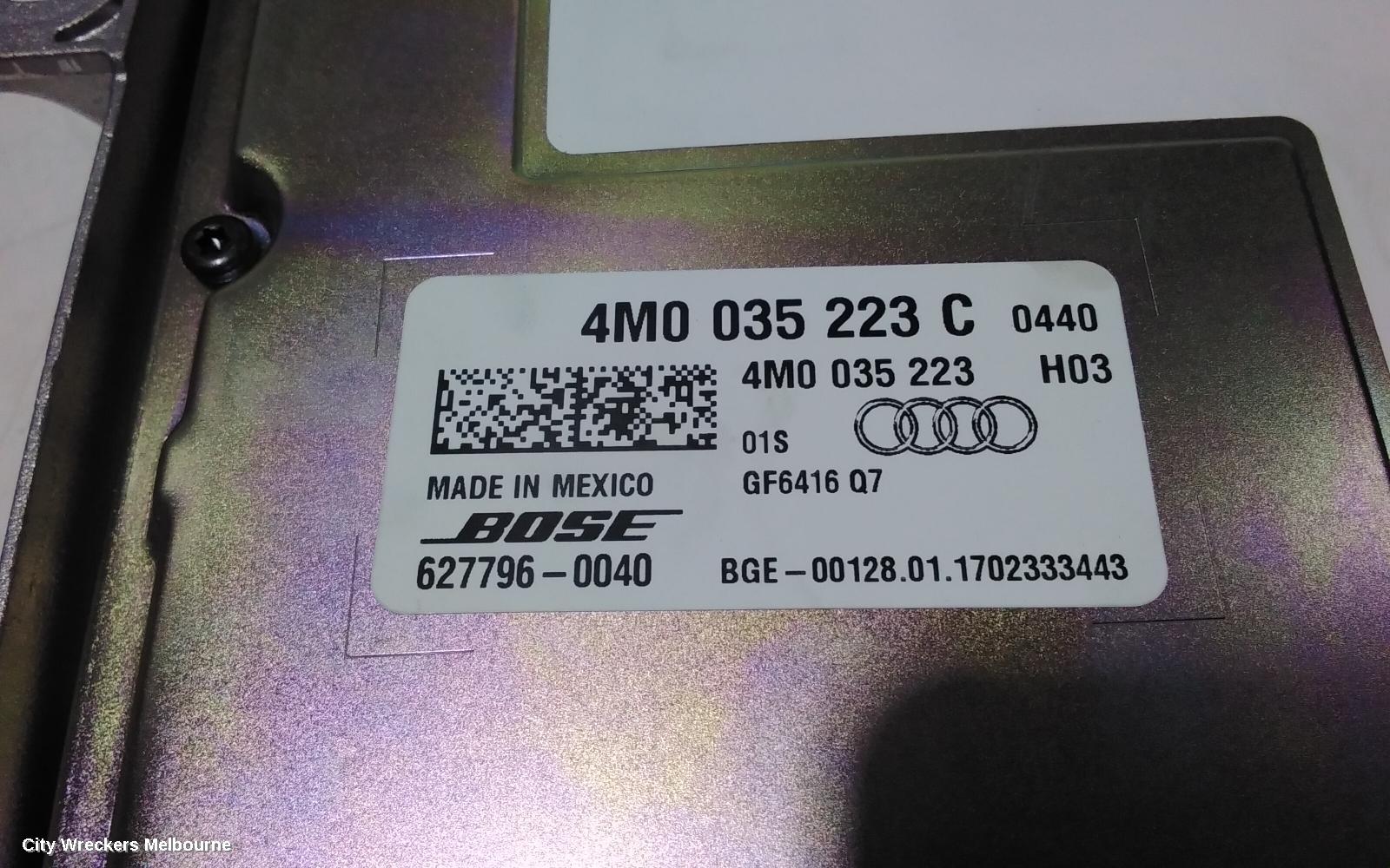 AUDI Q7 RADIO/CD/DVD/SAT/TV, AMPLIFIER, 4M, 09/2015 - 03/2020 - Image 3
