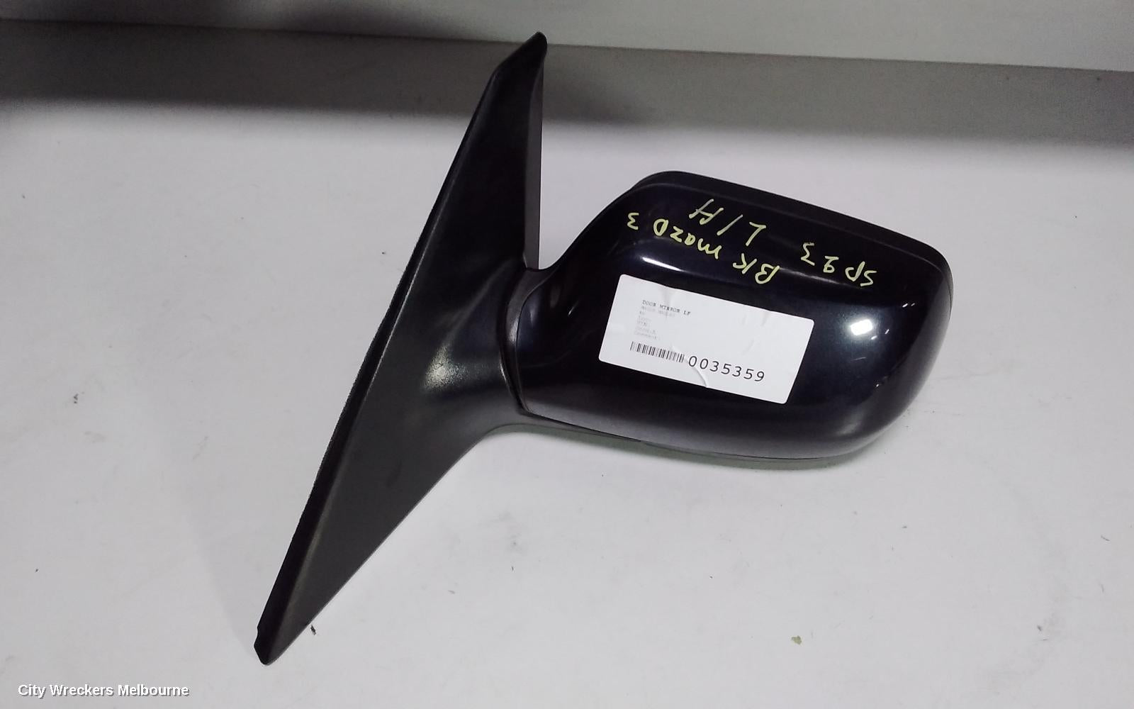 MAZDA 3 LEFT DOOR MIRROR, BK, MANUAL, SEDAN, 01/2004 - 04/2009 - Image 2