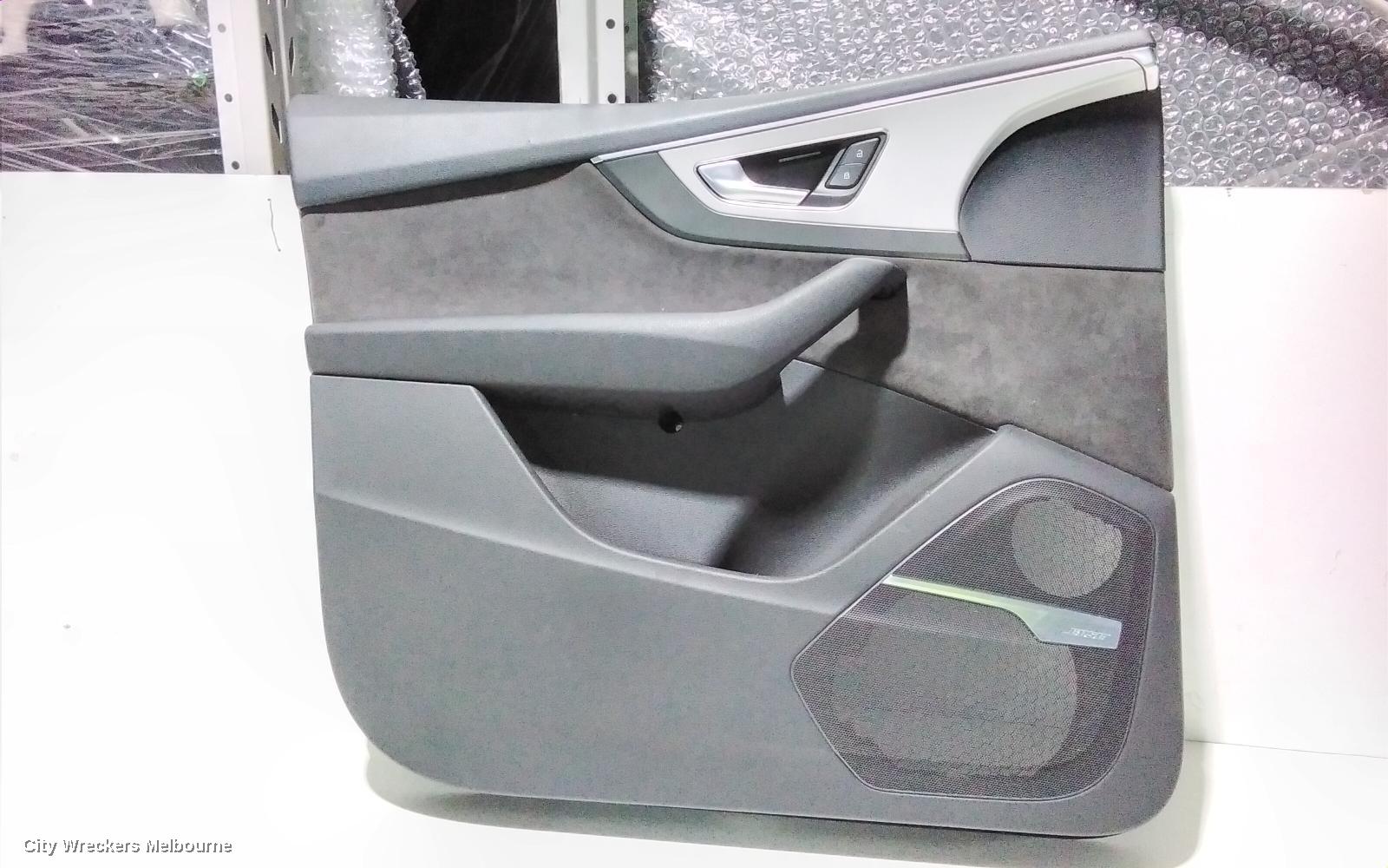 AUDI Q7 DOOR TRIM, LH FRONT, 4M, LEATHER, BLACK, 09/2015 - 03/2020 - Image 1