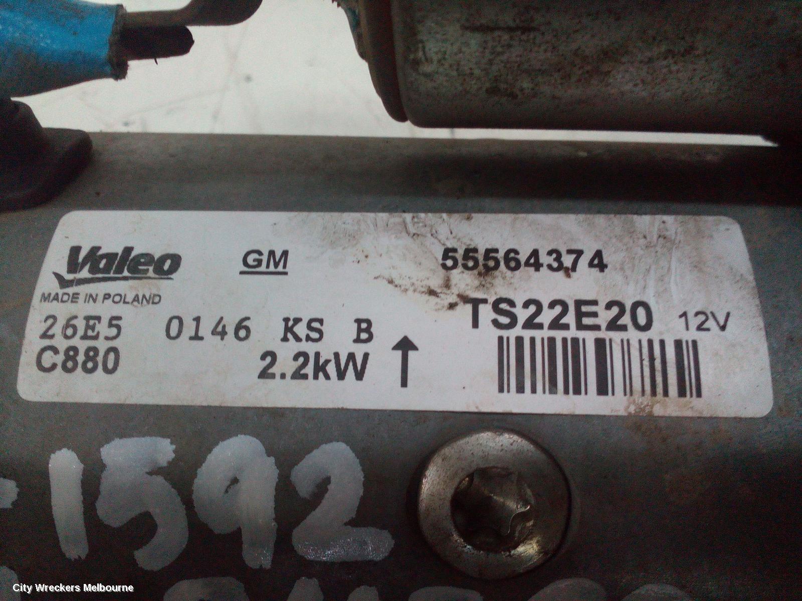 HOLDEN COLORADO STARTER, DIESEL, RG/RG7, 01/2012 - 07/2016 - Image 3