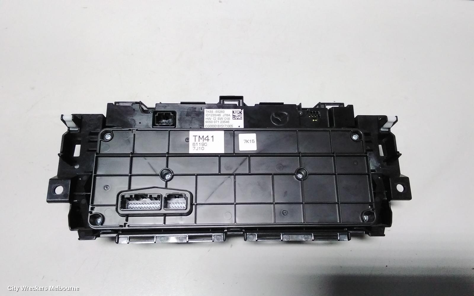 MAZDA CX9 HEATER/AC CONTROLS, FRONT, THREE ZONE CLIMATE CONTROL, NON HEATED SEAT TYPE, TC, SPORT, 07/2016 ONWARDS - Image 3