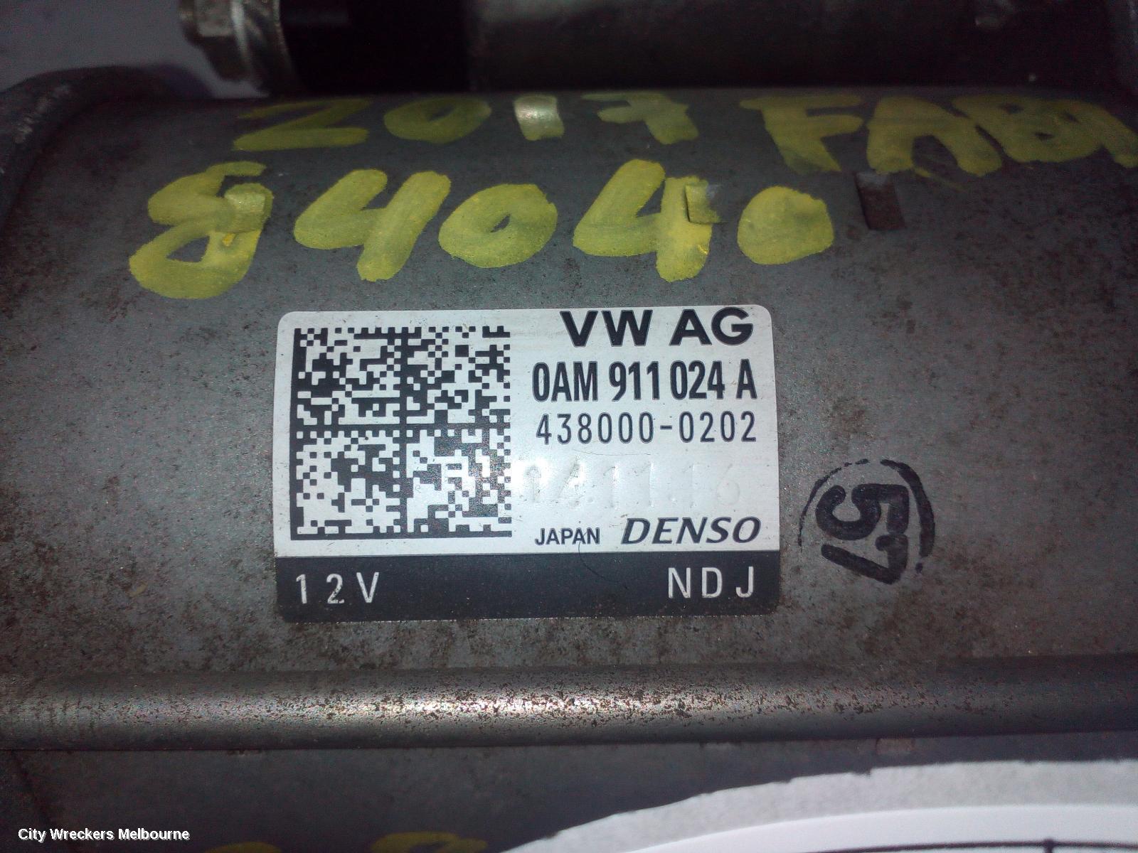 SKODA FABIA STARTER, PETROL, 1.2, DENSO, NJ, 01/2015 - 04/2017 - Image 1