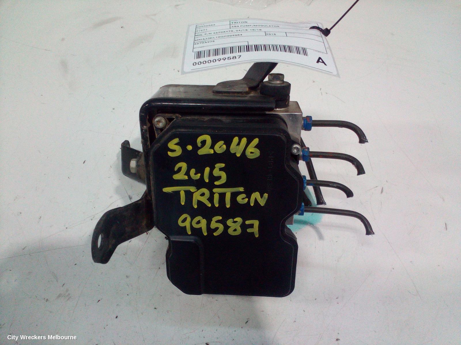 MITSUBISHI TRITON ABS PUMP/MODULATOR, MQ, P/N 4670A975, 04/2015 - 10/2018 - Image 1