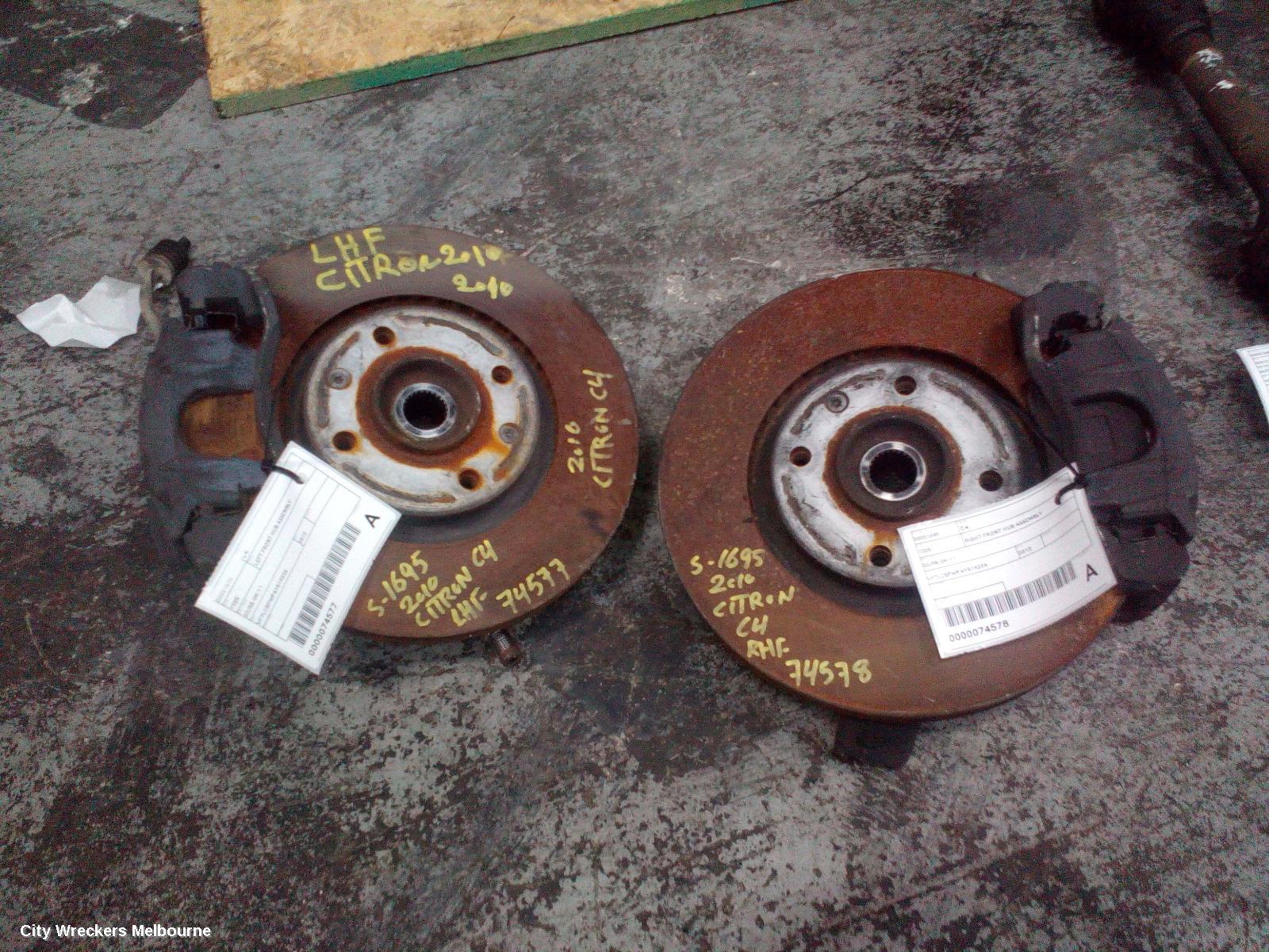 CITROEN C4 LEFT FRONT HUB ASSEMBLY, 03/2005 - 09/2011 - Image 2