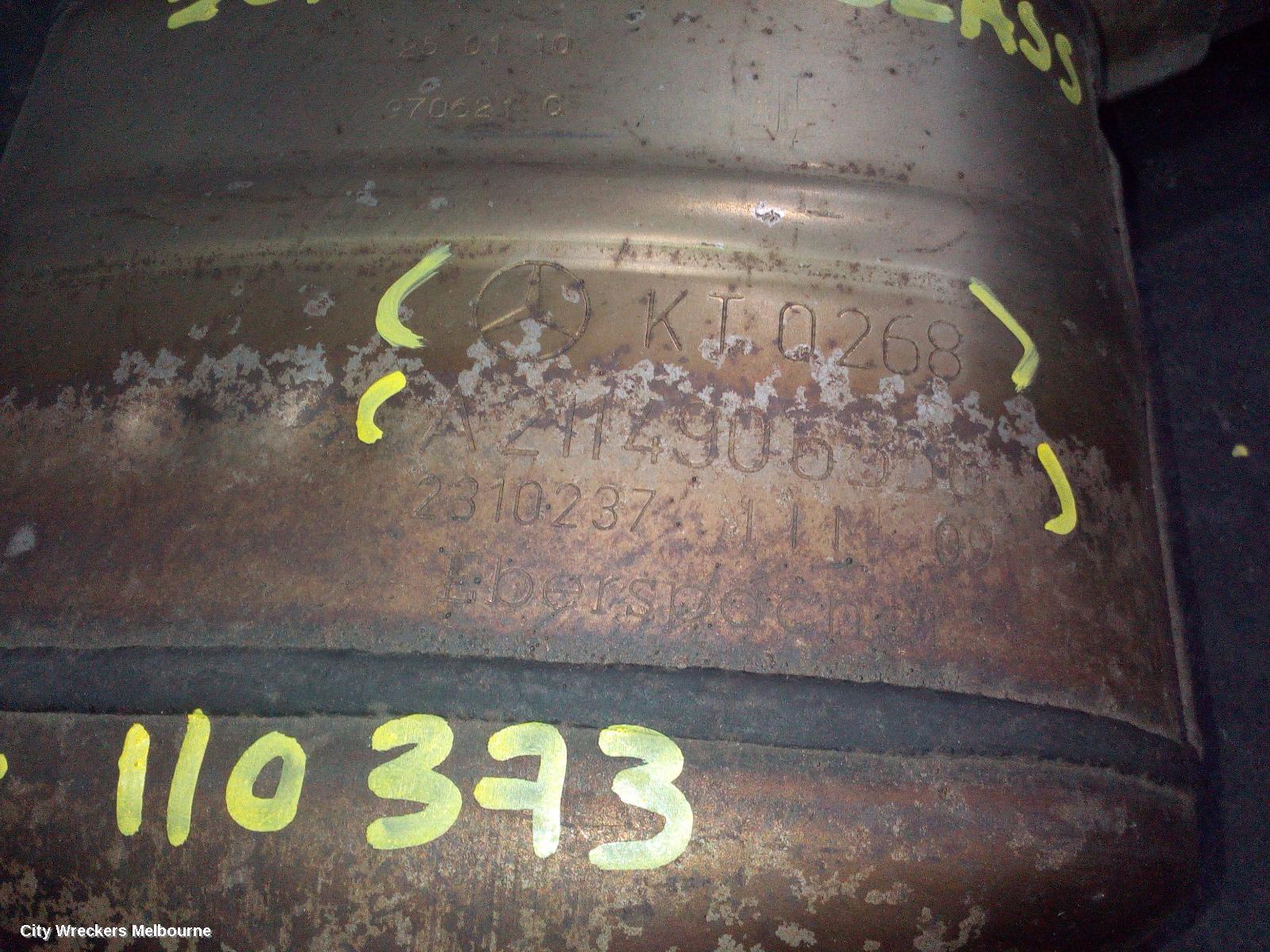 MERCEDES CLC CLASS CATALYTIC CONVERTER, UNDER CAR-CAT TYPE, 1.8, PETROL, CL203, 08/2008 - 03/2011 - Image 3