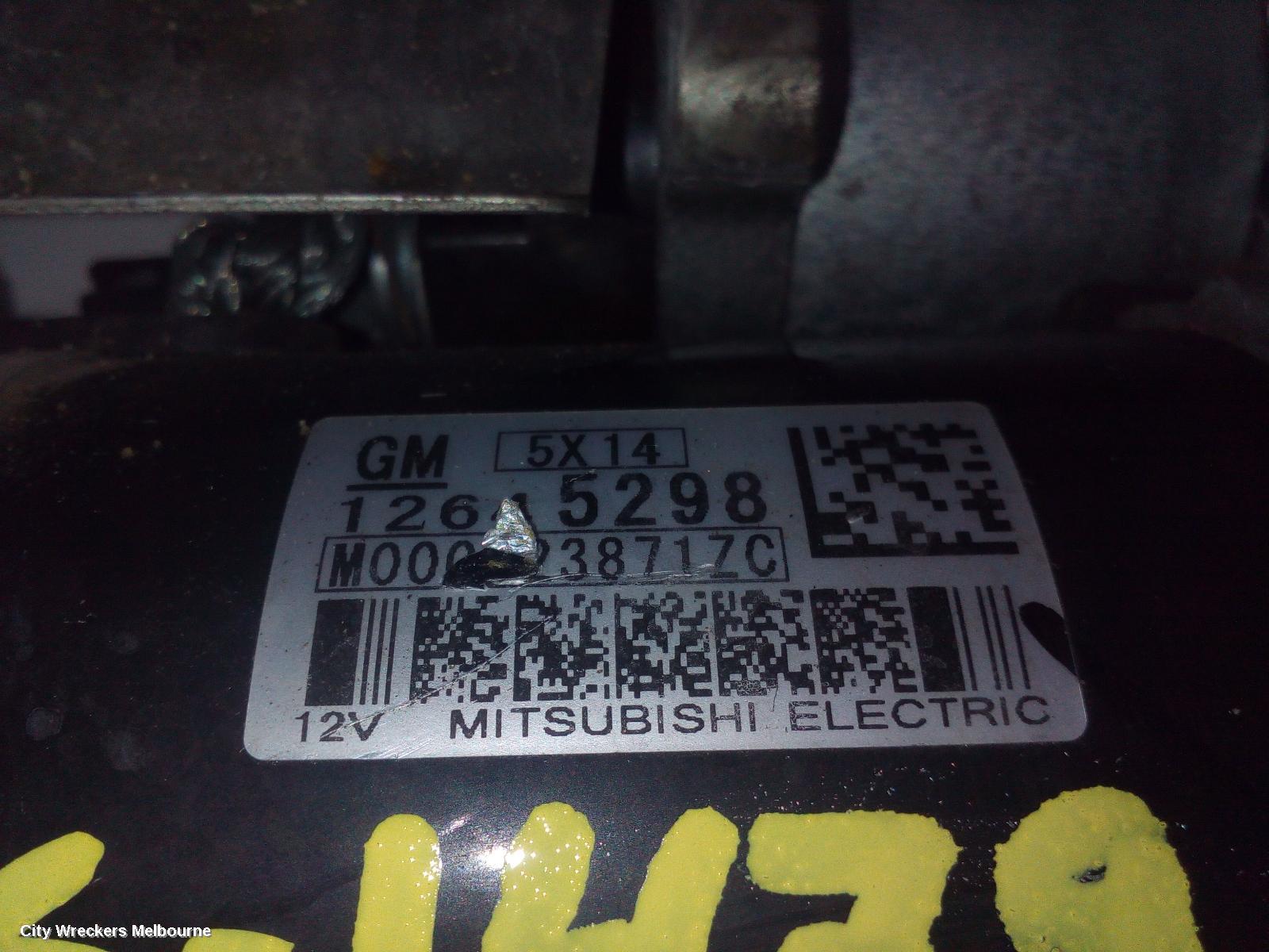 HOLDEN CAPTIVA STARTER, PETROL, 3.0, CG, 01/2011 - 06/2018 - Image 2