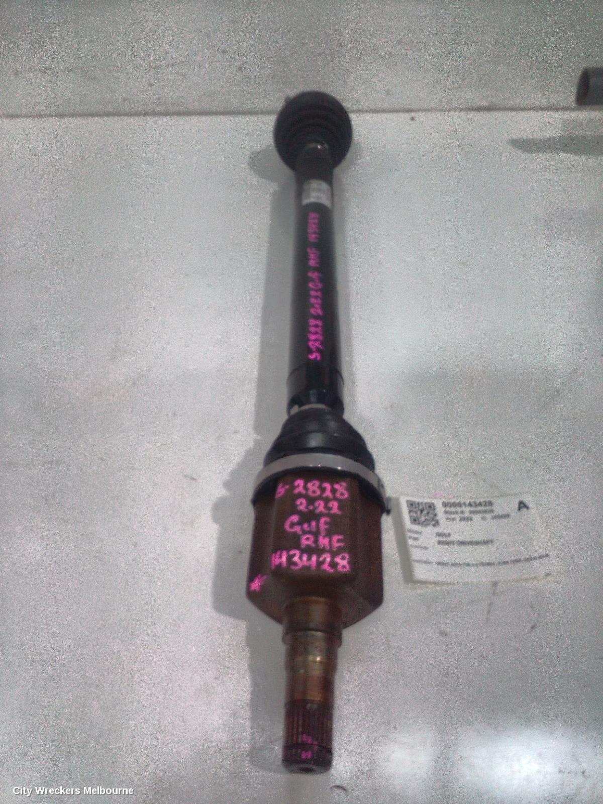VOLKSWAGEN GOLF RIGHT DRIVESHAFT, FRONT, AUTO T/M, 1.4, PETROL, DJKA CODE, GEN 8, 09/2020 ONWARDS - Image 1