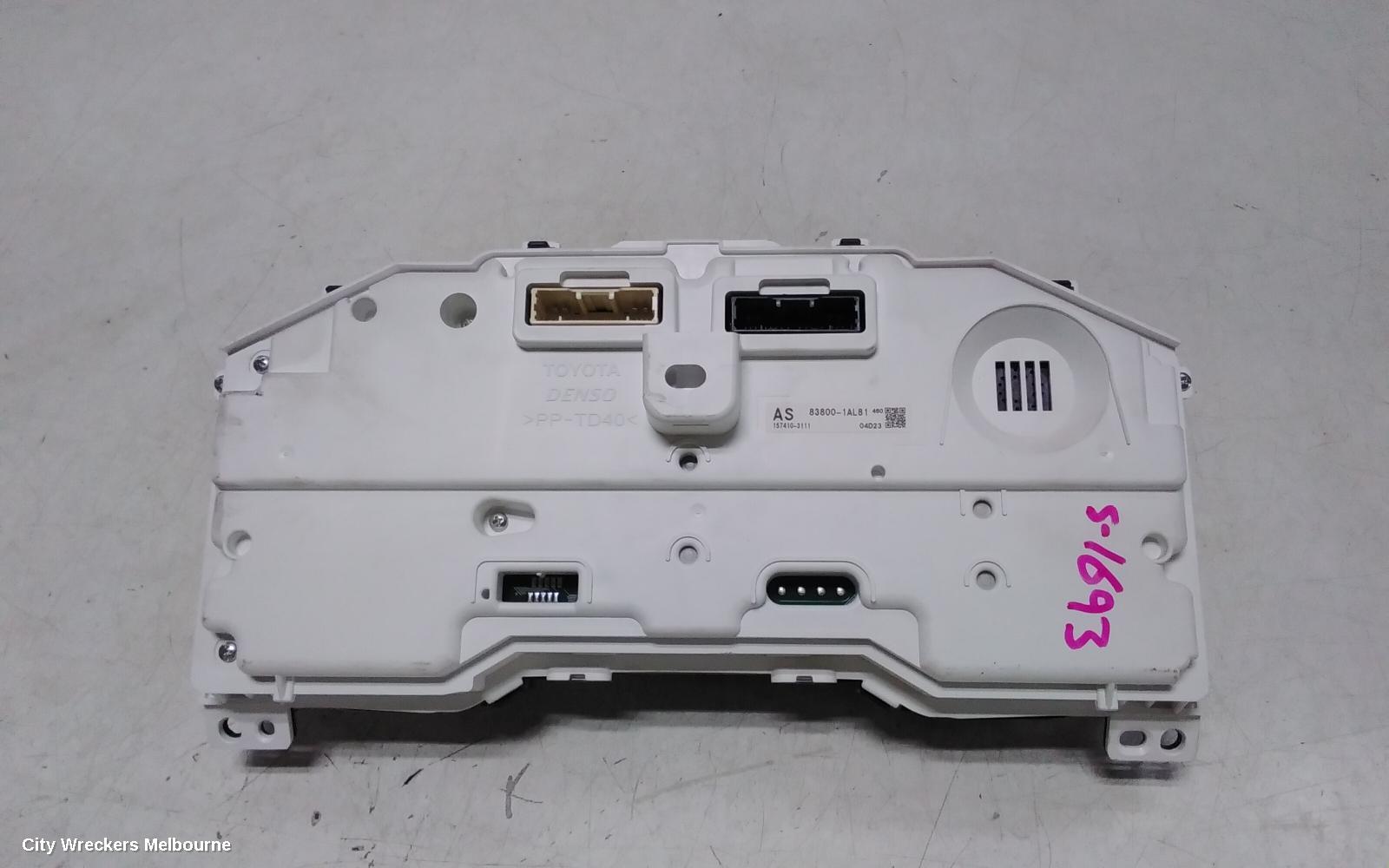 TOYOTA COROLLA INSTRUMENT CLUSTER, INSTRUMENT CLUSTER, AUTO T/M, HATCH, HYBRID, ASCENT SPORT/SX, ZWE211R, 07/2018 ONWARDS - Image 3