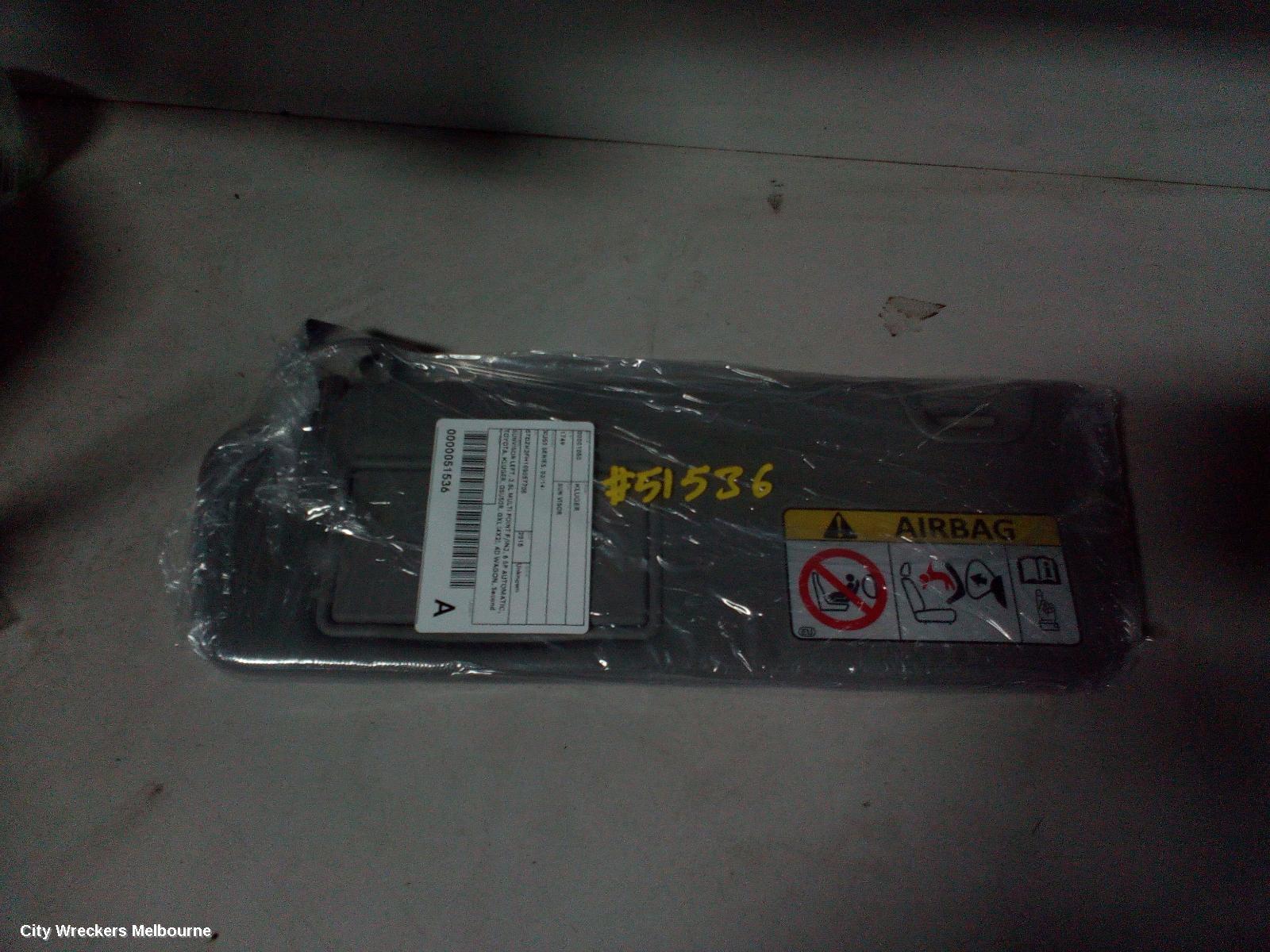 TOYOTA KLUGER SUNVISOR, GSU50/GSU55, LH SIDE, 03/2014 - 02/2021 - Image 3