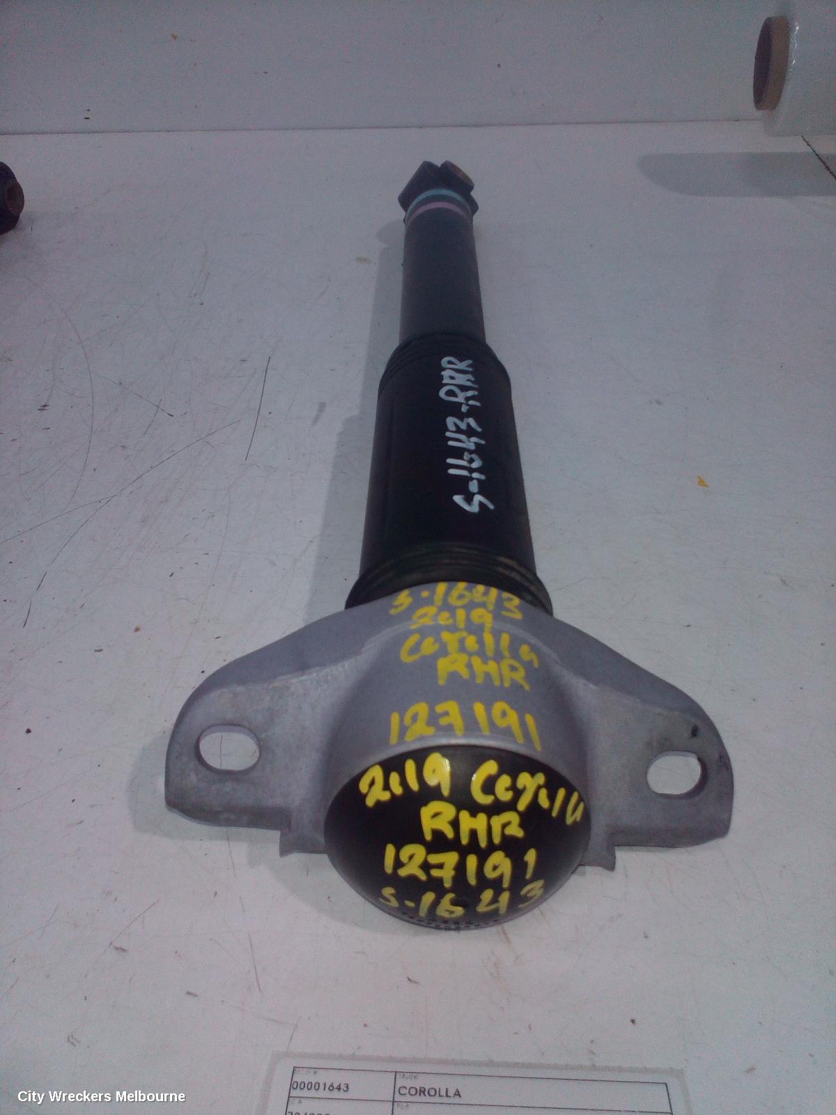 TOYOTA COROLLA RIGHT REAR STRUT, E210, HATCH, NON ZR TYPE, 07/2018 ONWARDS - Image 2