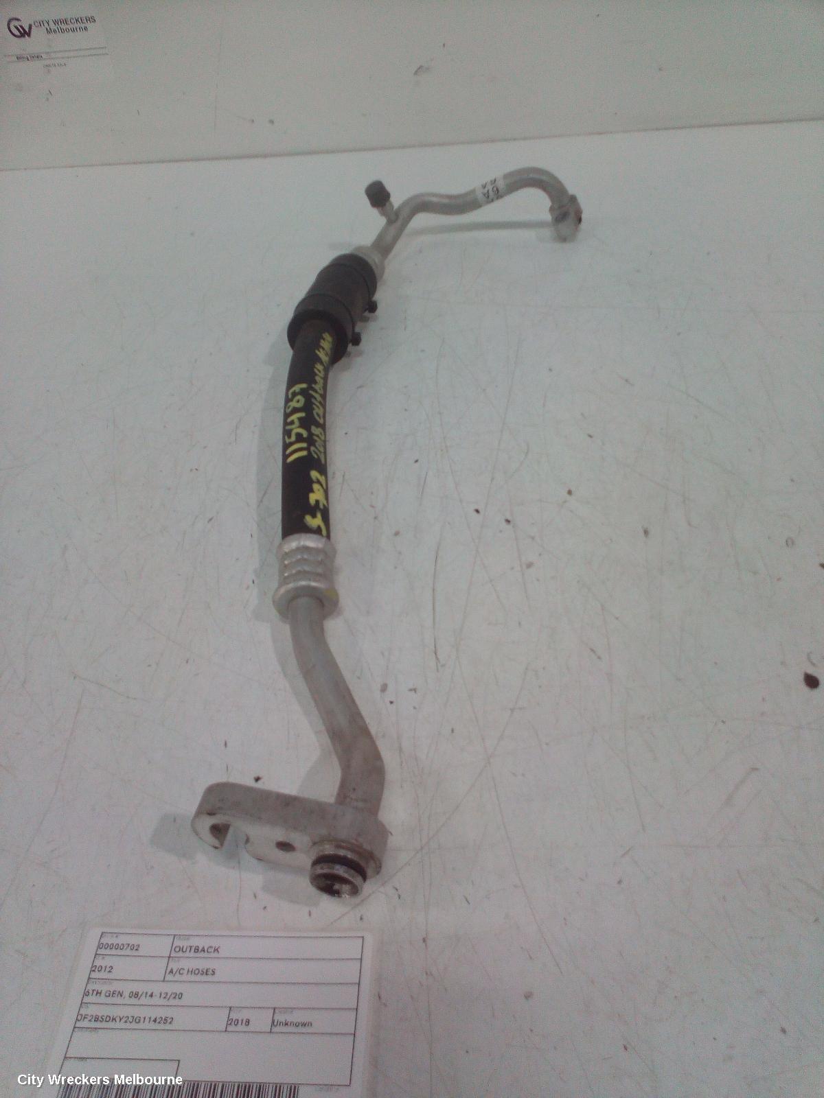 SUBARU OUTBACK A/C HOSES, 6TH GEN, 08/2014 - 12/2020 - Image 2