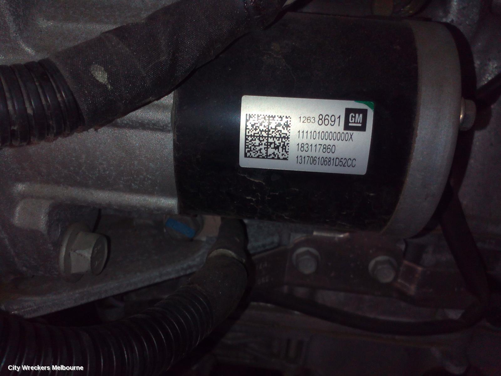 HOLDEN ASTRA STARTER, PETROL, 1.4, TURBO, BK-BL, 09/2016 - 12/2020 - Image 1