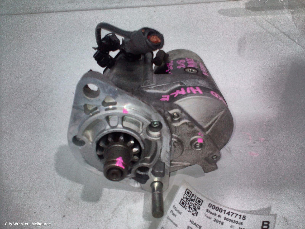TOYOTA HIACE STARTER, DIESEL, 3.0, 1KD-FTV, TURBO, AUTO T/M TYPE, KDH, 09/2006 - 04/2019 - Image 3