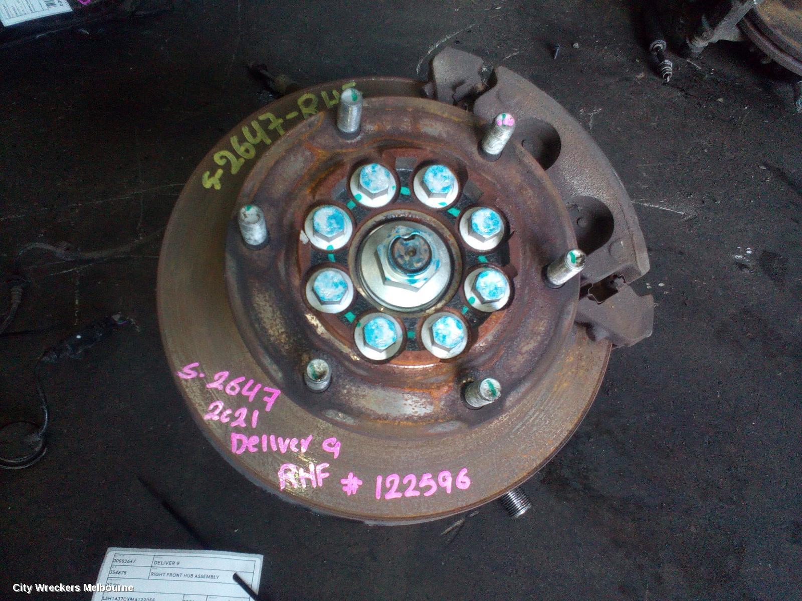 LDV DELIVER 9 RIGHT FRONT HUB ASSEMBLY, 07/2020 ONWARDS - Image 1