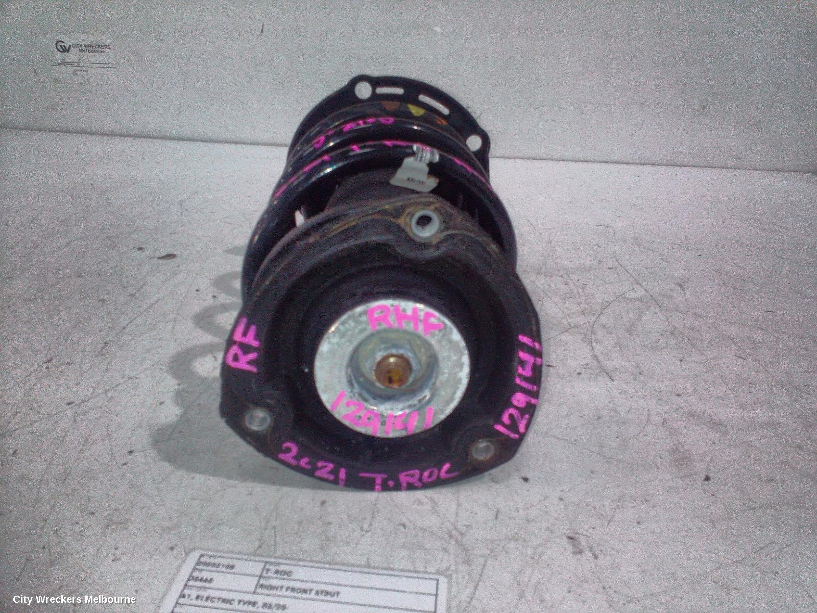 VOLKSWAGEN T-ROC RIGHT FRONT STRUT, A1, ELECTRIC TYPE, 03/2020 ONWARDS - Image 1