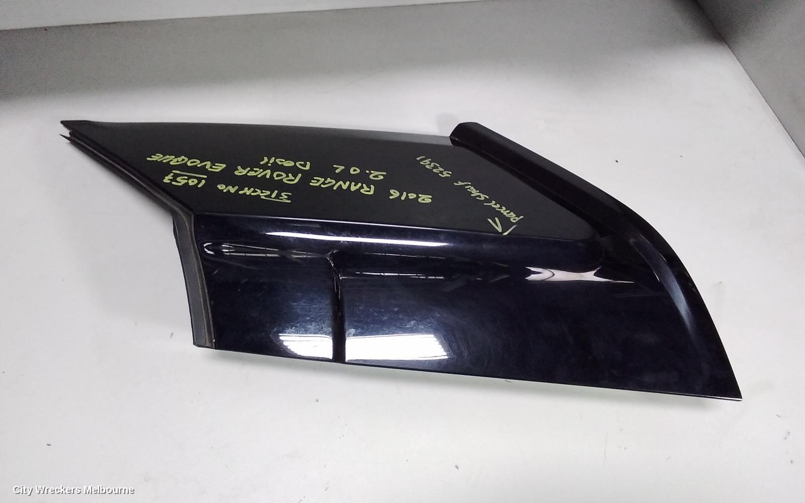LAND ROVER RANGEROVER EVOQUE RIGHT REAR SIDE GLASS, 5DR, STANDARD TYPE, L538, 11/2011 - 01/2019 - Image 1