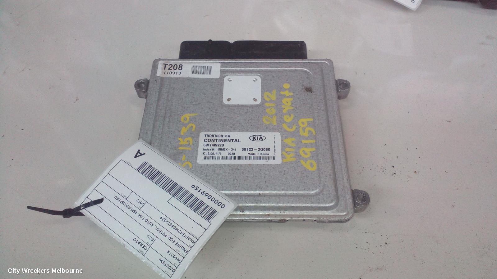 KIA CERATO ECU, ENGINE ECU, PETROL, AUTO T/M, 4SPEED/6SPEED, SEDAN/HATCH, ECU ONLY, TD, 10/2008 - 03/2013 - Image 2