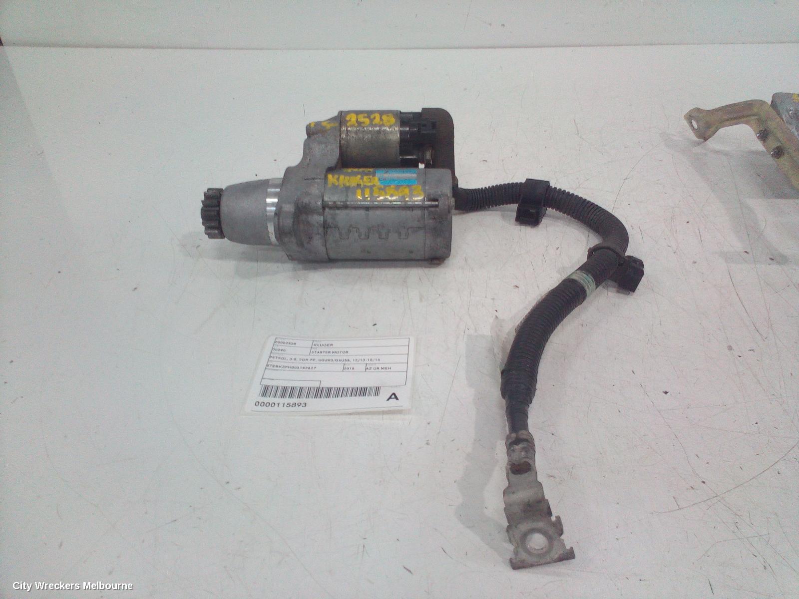 TOYOTA KLUGER STARTER, PETROL, 3.5, 2GR-FE, GSU50/GSU55, 12/2013 - 10/2016 - Image 1