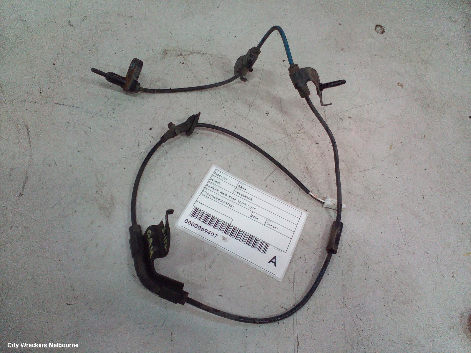 TOYOTA RAV4 ABS SENSOR, RH REAR, AWD, XA40, 12/2012 - 11/2018 - Image 1