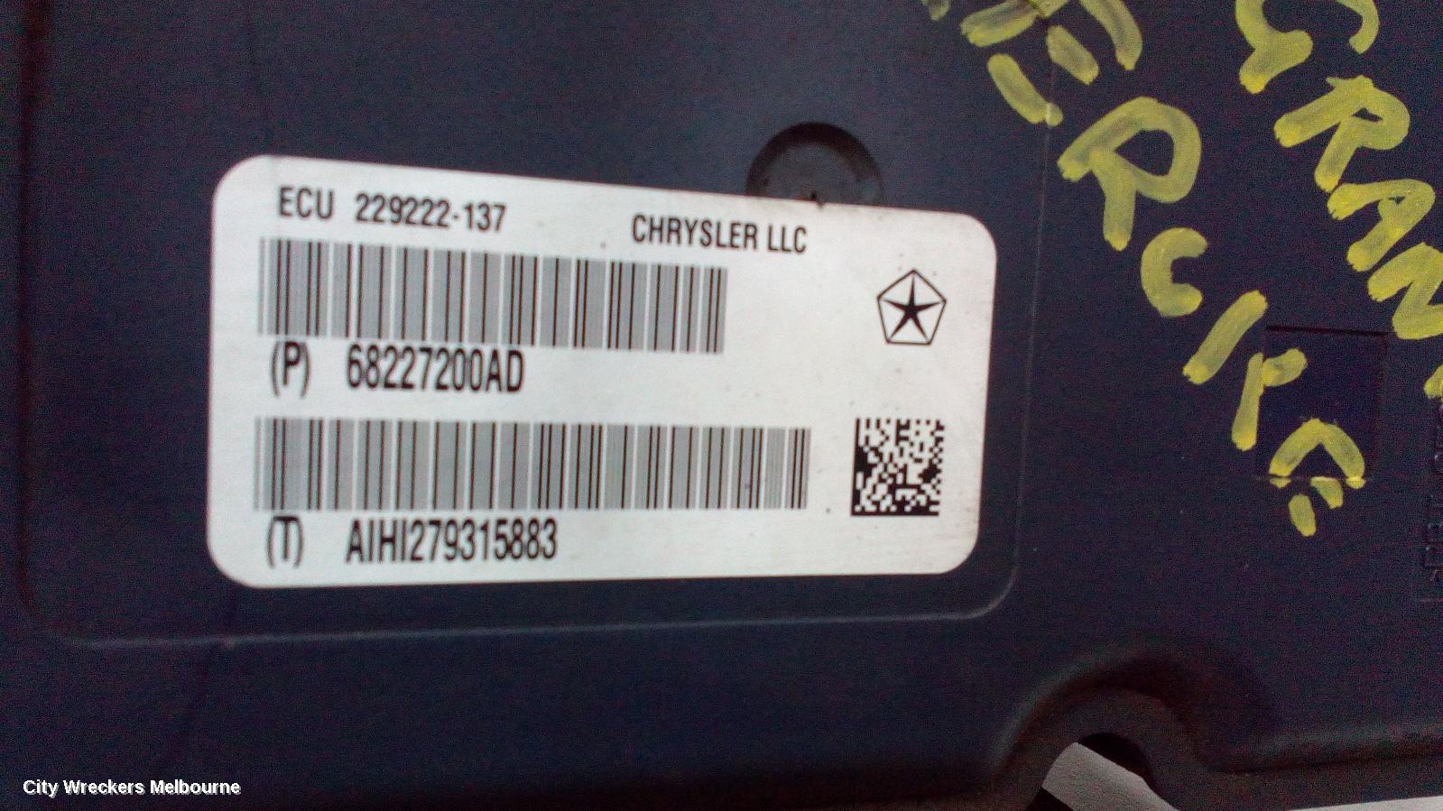 JEEP GRANDCHEROKEE ABS PUMP/MODULATOR, WK, 11/2010 ONWARDS - Image 1