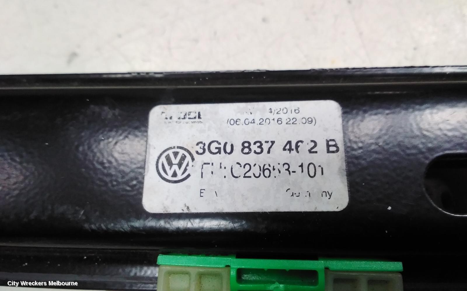 VOLKSWAGEN PASSAT RIGHT FRONT WINDOW REG/MOTOR, DOOR REG ASSY (REG AND MOTOR), B8/MK7, 06/2015 ONWARDS - Image 3