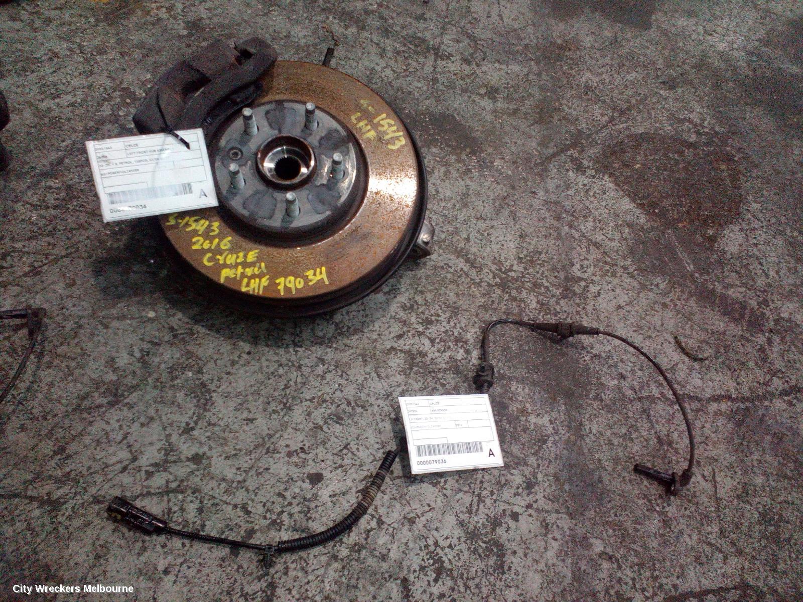HOLDEN CRUZE LEFT FRONT HUB ASSEMBLY, JG-JH, 1.8, PETROL, 105PCD, 03/2009 - 01/2017 - Image 2