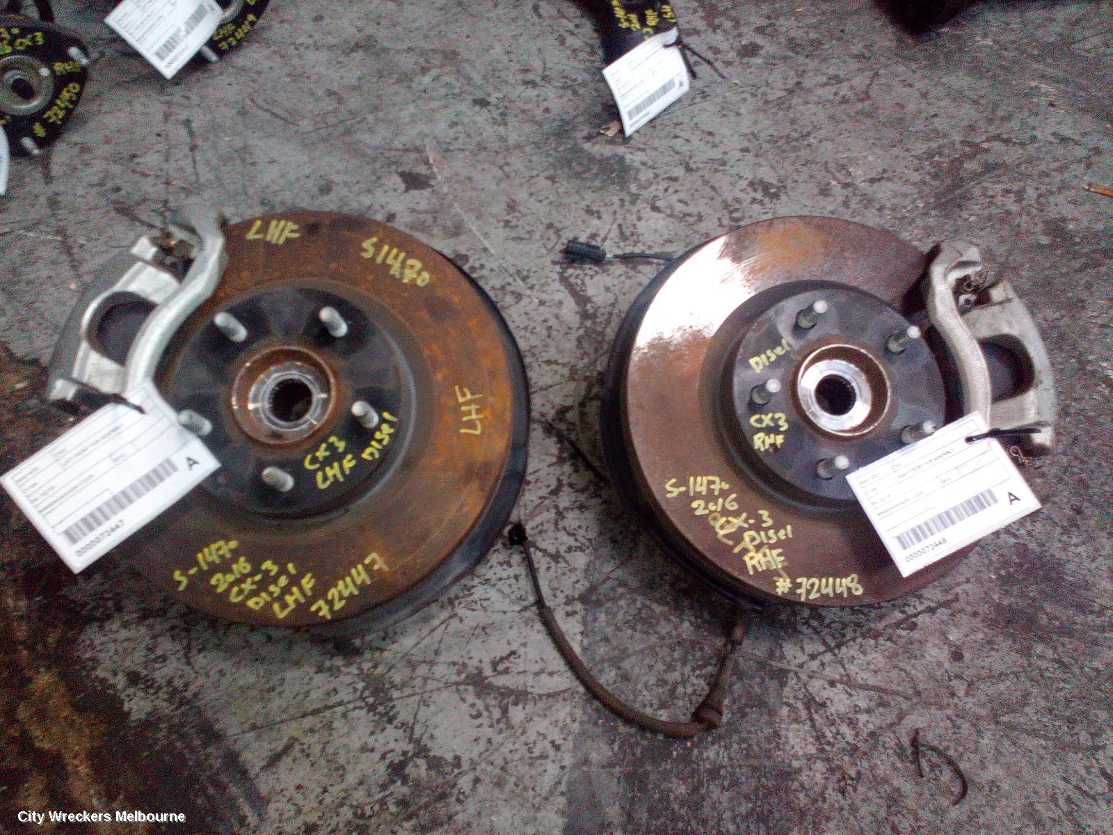 MAZDA CX3 LEFT FRONT HUB ASSEMBLY, DK, 03/2015 ONWARDS - Image 2