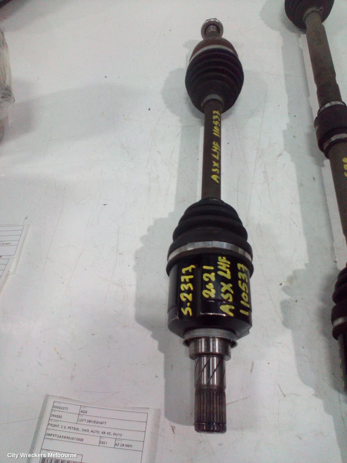 MITSUBISHI ASX LEFT DRIVESHAFT, FRONT, 2.0, PETROL, 2WD, AUTO, XB-XC, 09/2012 ONWARDS - Image 2
