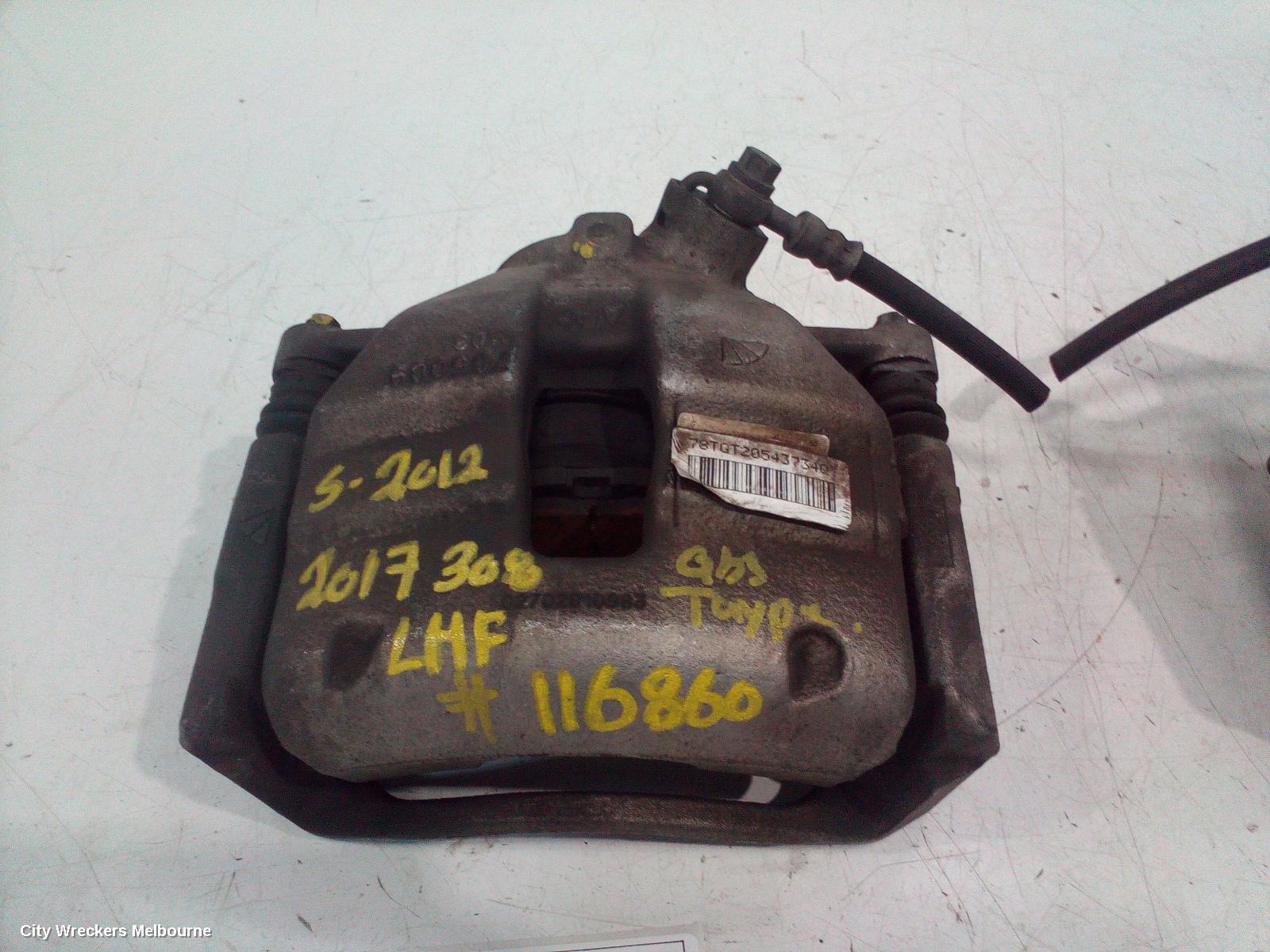 PEUGEOT 308 CALIPER, LH FRONT, T9, HATCH, 10/2014 - 01/2021 - Image 1
