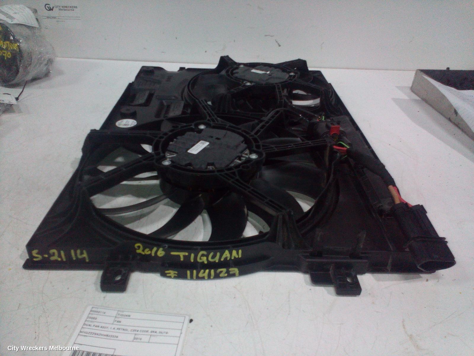 VOLKSWAGEN TIGUAN FAN, DUAL FAN ASSY, 1.4, PETROL, CZEA CODE, 5NA, 06/2016 ONWARDS - Image 2
