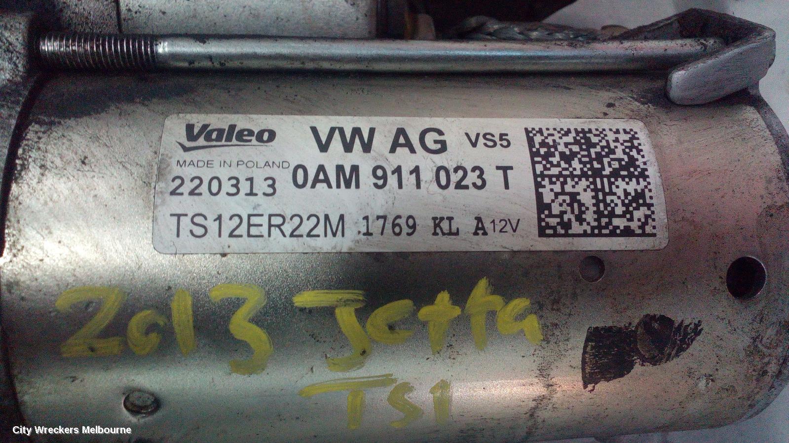 VOLKSWAGEN JETTA STARTER, PETROL, 1.4, CAVD/CTHD CODE, AUTO T/M, VALEO, 1B, 02/2011 - 12/2017 - Image 1