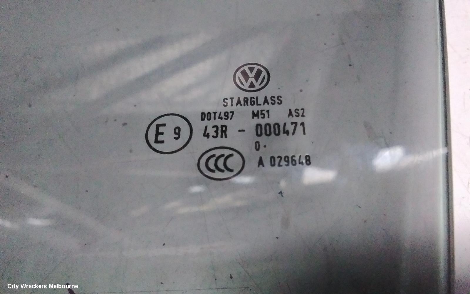 VOLKSWAGEN EOS LEFT FRONT DOOR WINDOW, 1F, 02/2007 - 12/2014 - Image 3