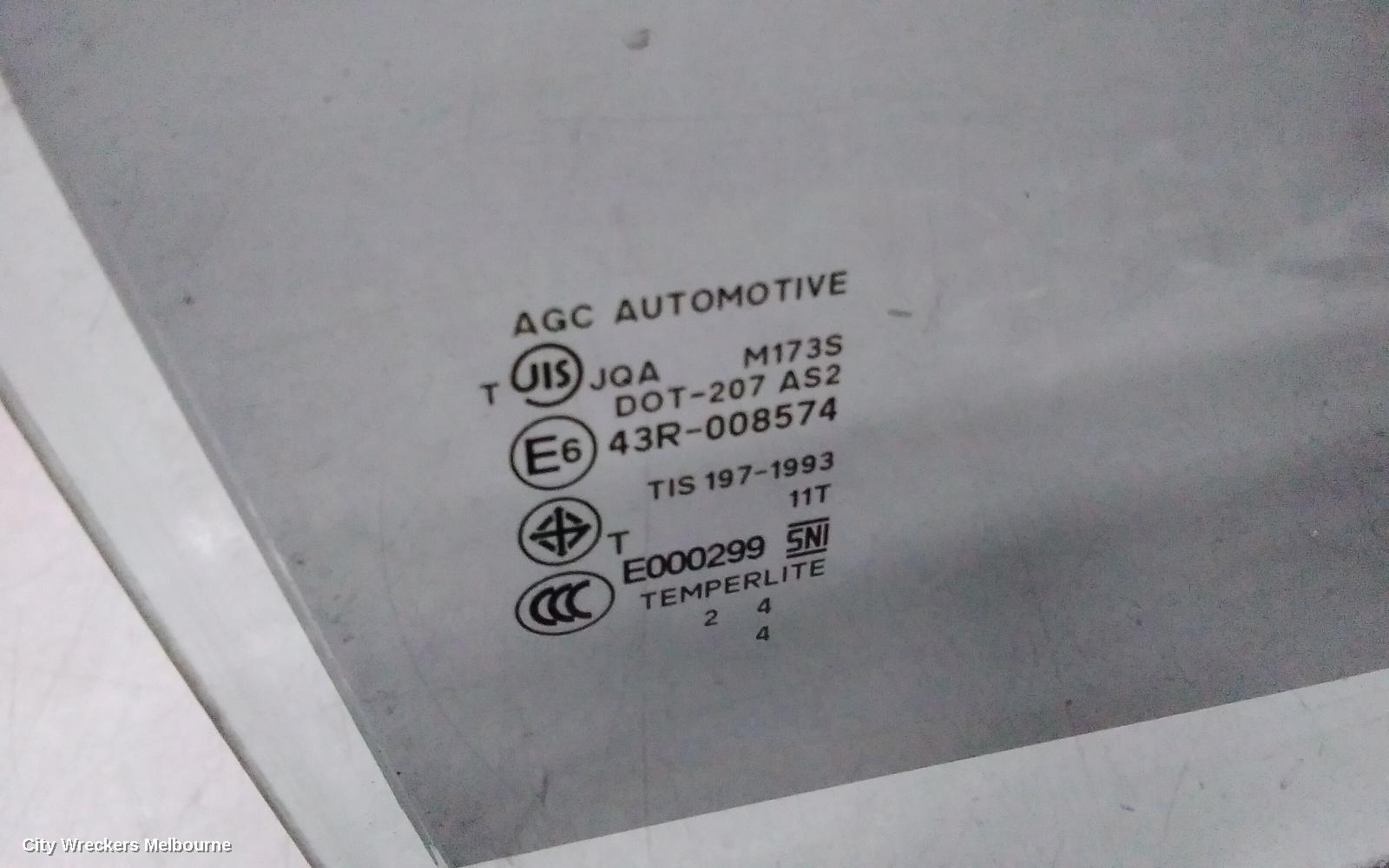MITSUBISHI MIRAGE RIGHT FRONT DOOR WINDOW, LA-LB, 12/2012 - 12/2024 - Image 3