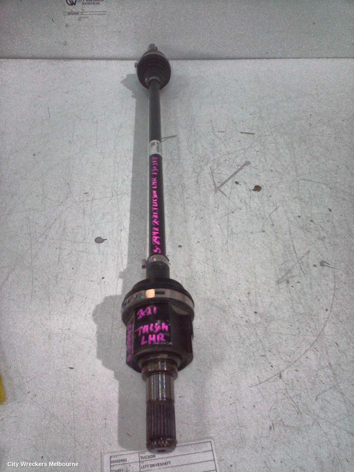 HYUNDAI TUCSON LEFT DRIVESHAFT, NX4, REAR, 02/2021 ONWARDS - Image 1
