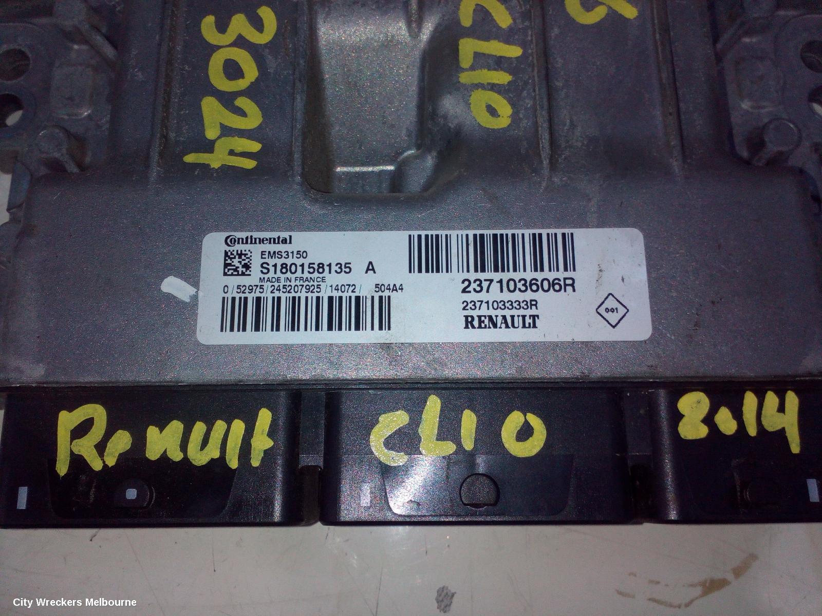 RENAULT CLIO ECU, ENGINE ECU, 1.2, H5F, TURBO, ECU ONLY, X98, 09/2013 - 10/2019 - Image 1