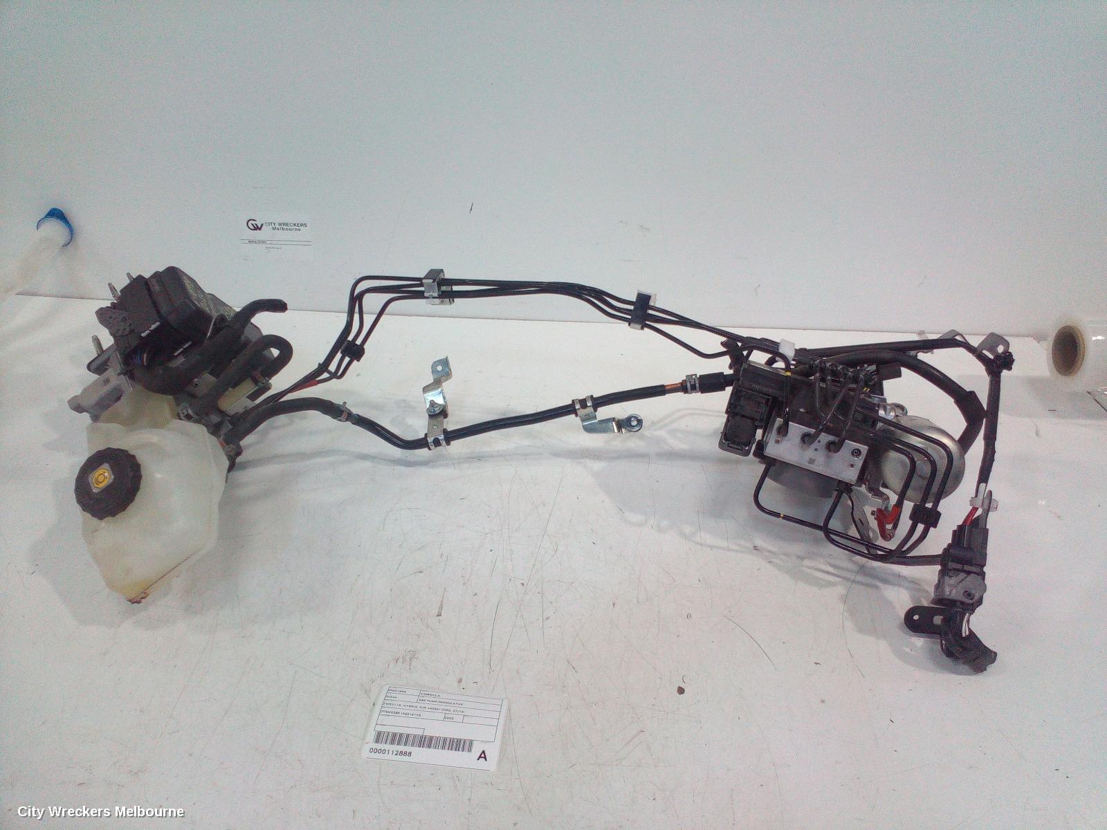 TOYOTA COROLLA ABS PUMP/MODULATOR, ZWE211R, HYBRID, P/N 4405012D90, 07/2018 ONWARDS - Image 1