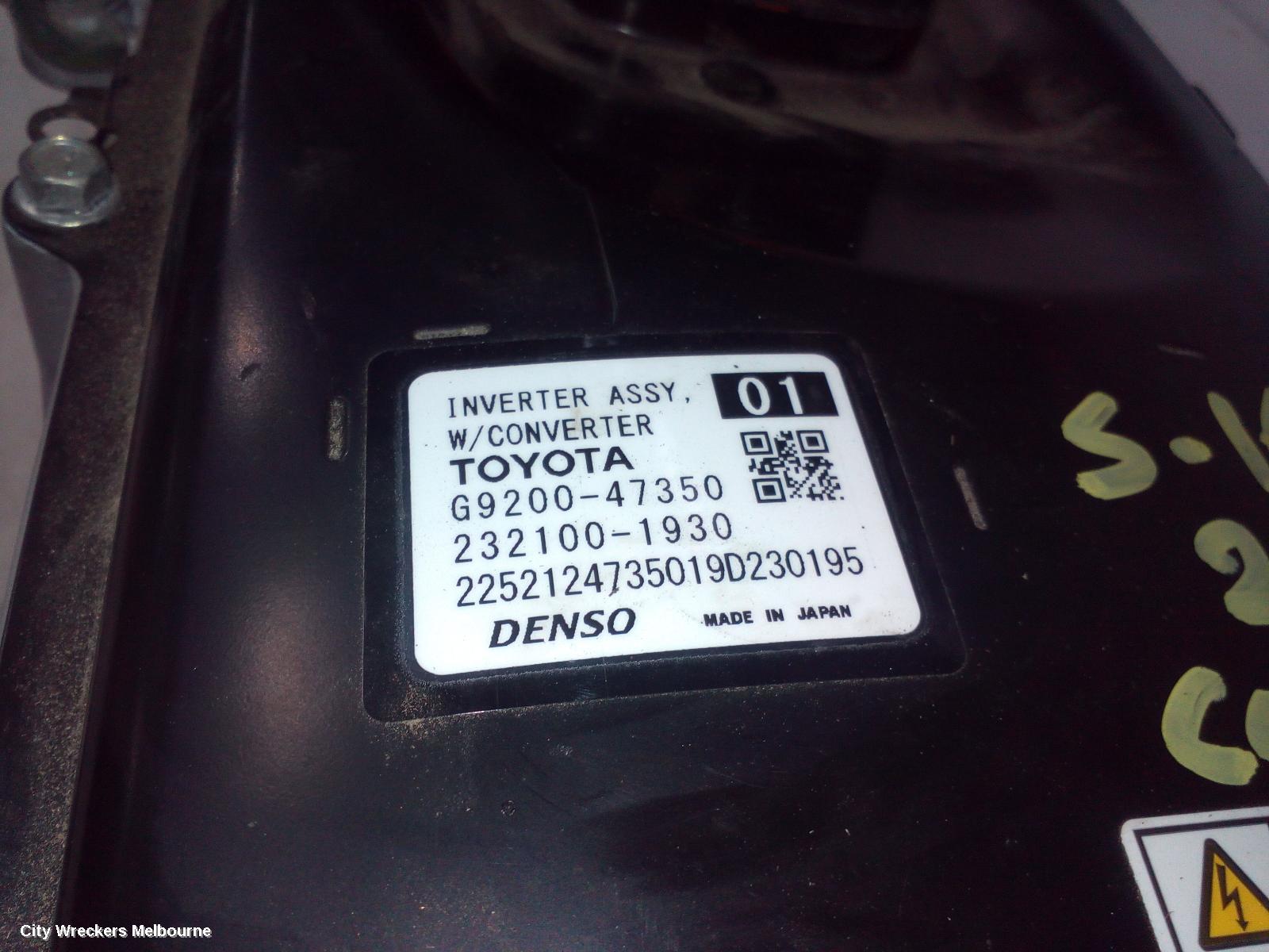 TOYOTA COROLLA INVERTER, HYBRID INVERTER, ZWE211R, 07/2018 ONWARDS - Image 2
