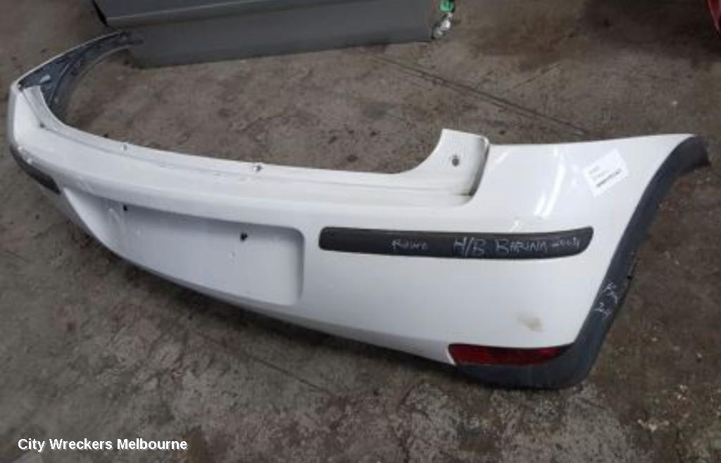 HOLDEN BARINA REAR BUMPER, BUMPER BAR, HATCH, LAST 8 DIGITS OF VIN IS FROM  44000001-, (REFLECTORS ON BOTTOM), XC, 03/2001 - 11/2005 - Image 1
