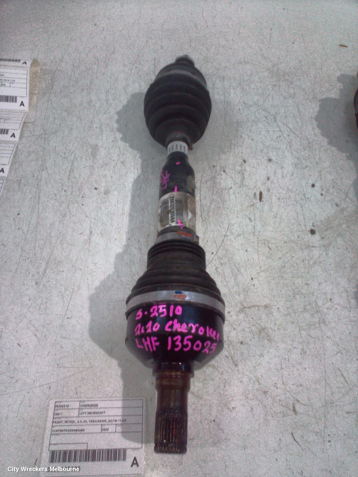 JEEP CHEROKEE LEFT DRIVESHAFT, FRONT, PETROL, 3.2, KL, TRAILHAWK, 04/2018 - 11/2022 - Image 1